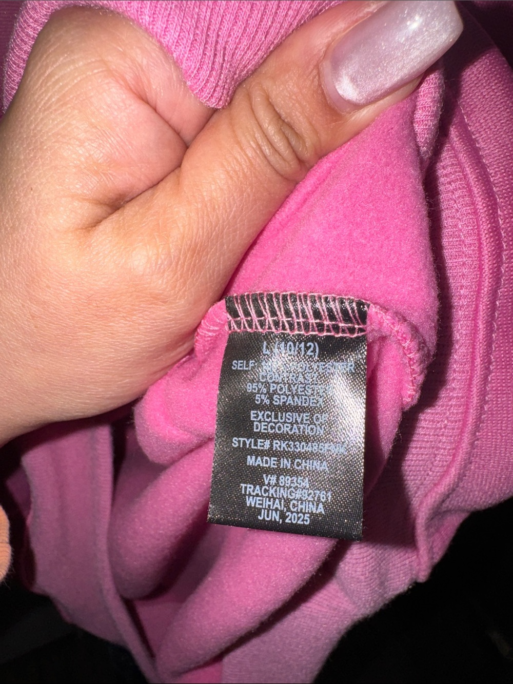 NWT Girls Nantucket Pink Nautical Sweatshirt | Anchor Graphic - Picture 11 of 14